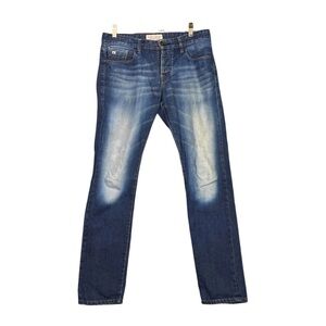 Scotch & Soda Jeans Mens 31x34 (34x32)Ralston Slim Straight Denim Button Fly EUC